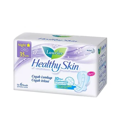 Laurier Sanitary Napkin -Healthy Skin-35 cm-6 pad